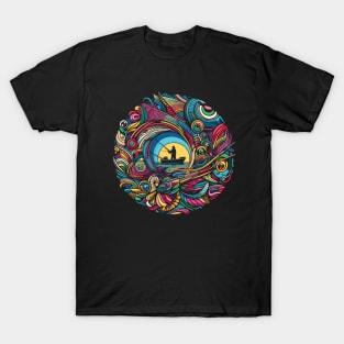 Fisherman Collage T-Shirt